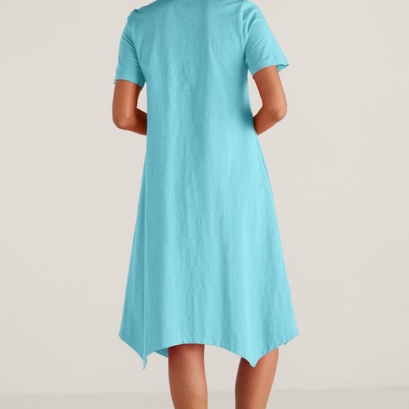 Soft Surroundings Danielle Button Dress Plus size 2X greenish yellow Pockets - Picture 12 of 12